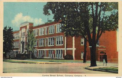 pays div- ref M54- canada - centre street school - oshawa - ontario  - carte bon etat -