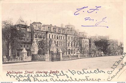 Canada - OTTAWA (ON) Wellington Street, showing Banks - Publ. unknown