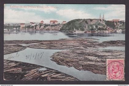 Postcard, CANADA, Ottawa, Lumber on the Ottawa River