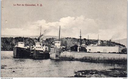 AMERIQUE - CANADA -- Le Port de Chicoutimi