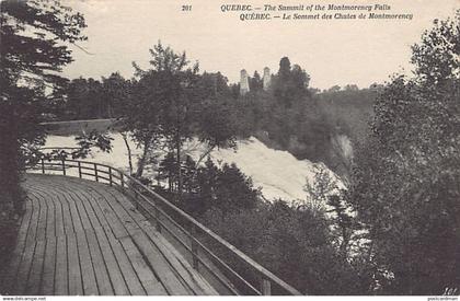 Chutes de Montmorency (P.Q.) Le sommet - Ed. Neurdein ND Phot. 201