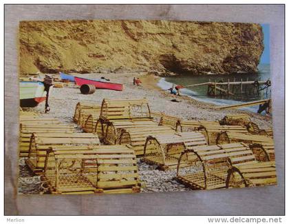 Canada - Percé - Gaspé Peninsula  -Lobster traps   D109786