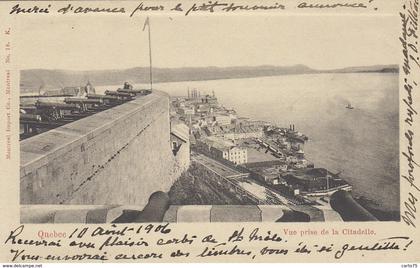 Canada - Québec Citadelle - Vue prise de la Citadelle