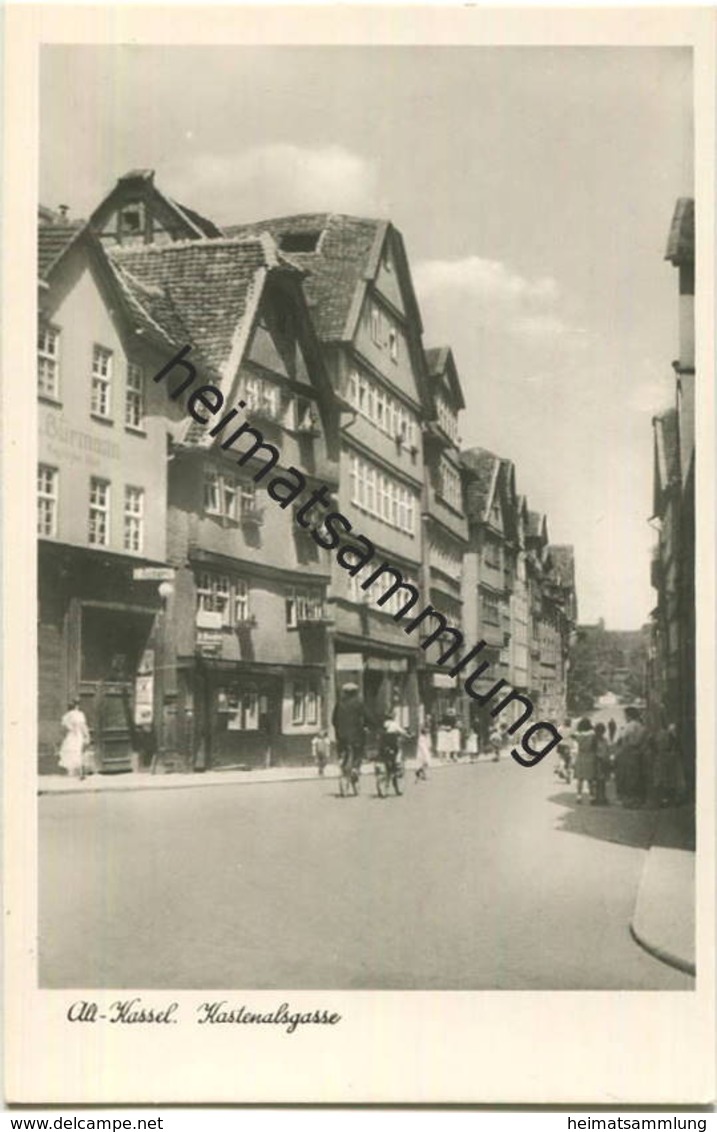 Kassel - Kastenalsgasse - Foto-AK - Verlag Bruno Hansmann Kassel