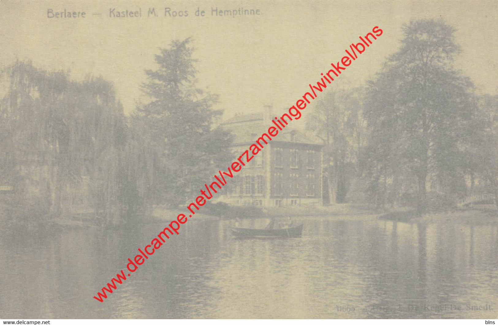 Kasteel M. Roos de Hemptinne - moderne herdruk - Berlare