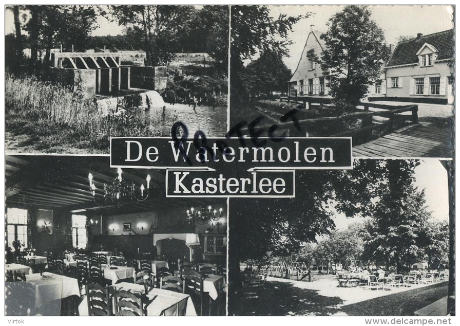 Kasterlee :  De watermolen  (  groot formaat : geschreven met zegel )