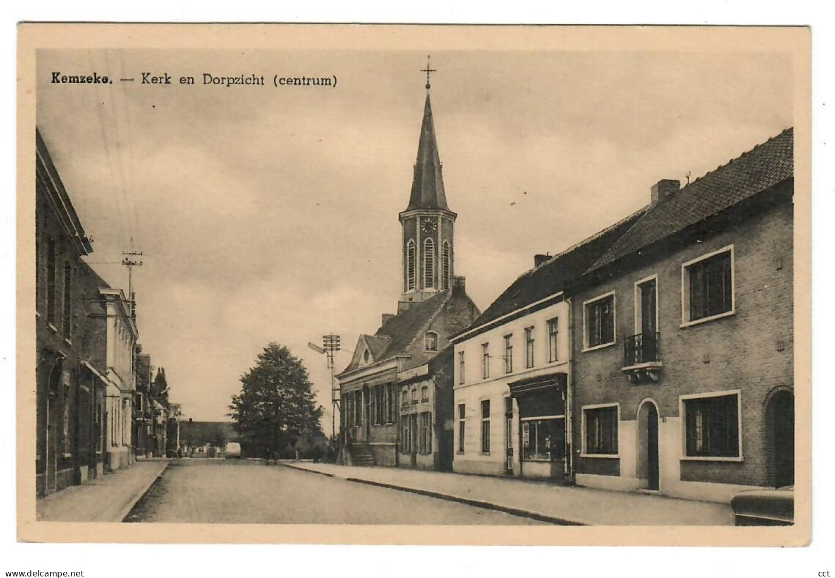 Kemzeke  Stekene    Kerk en Dorpzicht (centrum)