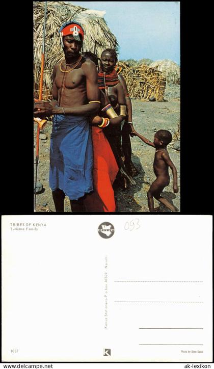 _Allgemein Menschen Typen Kenia Turkana Family TRIBES OF KENYA 1975