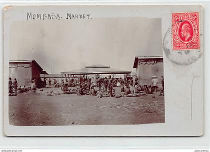 Kenya - MOMBASA - The market - REAL PHOTO Year 1911