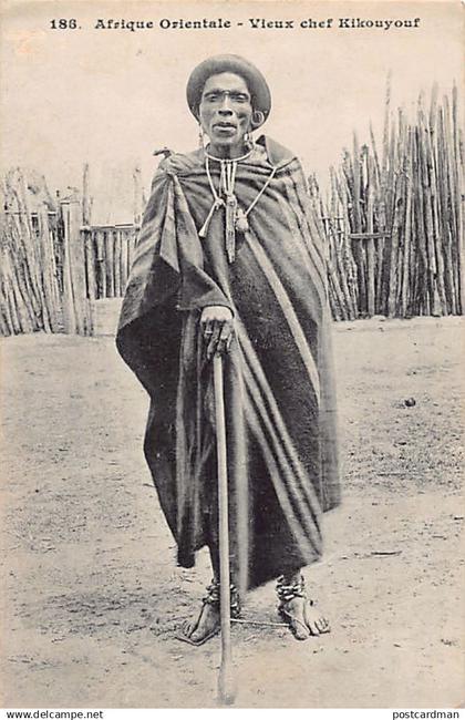 Kenya - Old Kikuyu Chief - Publ. Messageries Maritimes 186