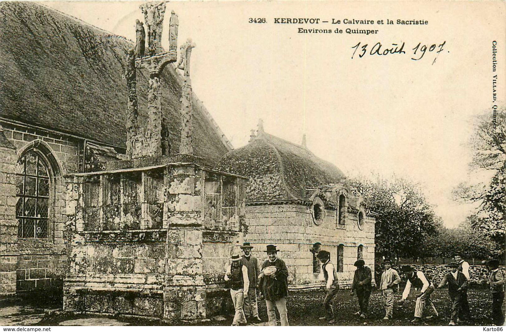 kerdevot * ergué gabéric * le calvaire et la sacristie * jeu de boules pétanque * environs de quimper