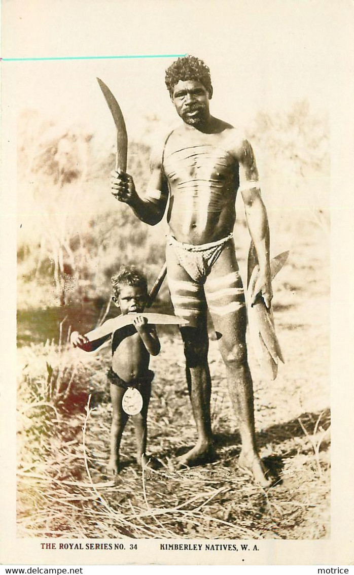 KIMBERLEY NATIVES W.A. (The royal series N°34) - aborigènes, scarifications.