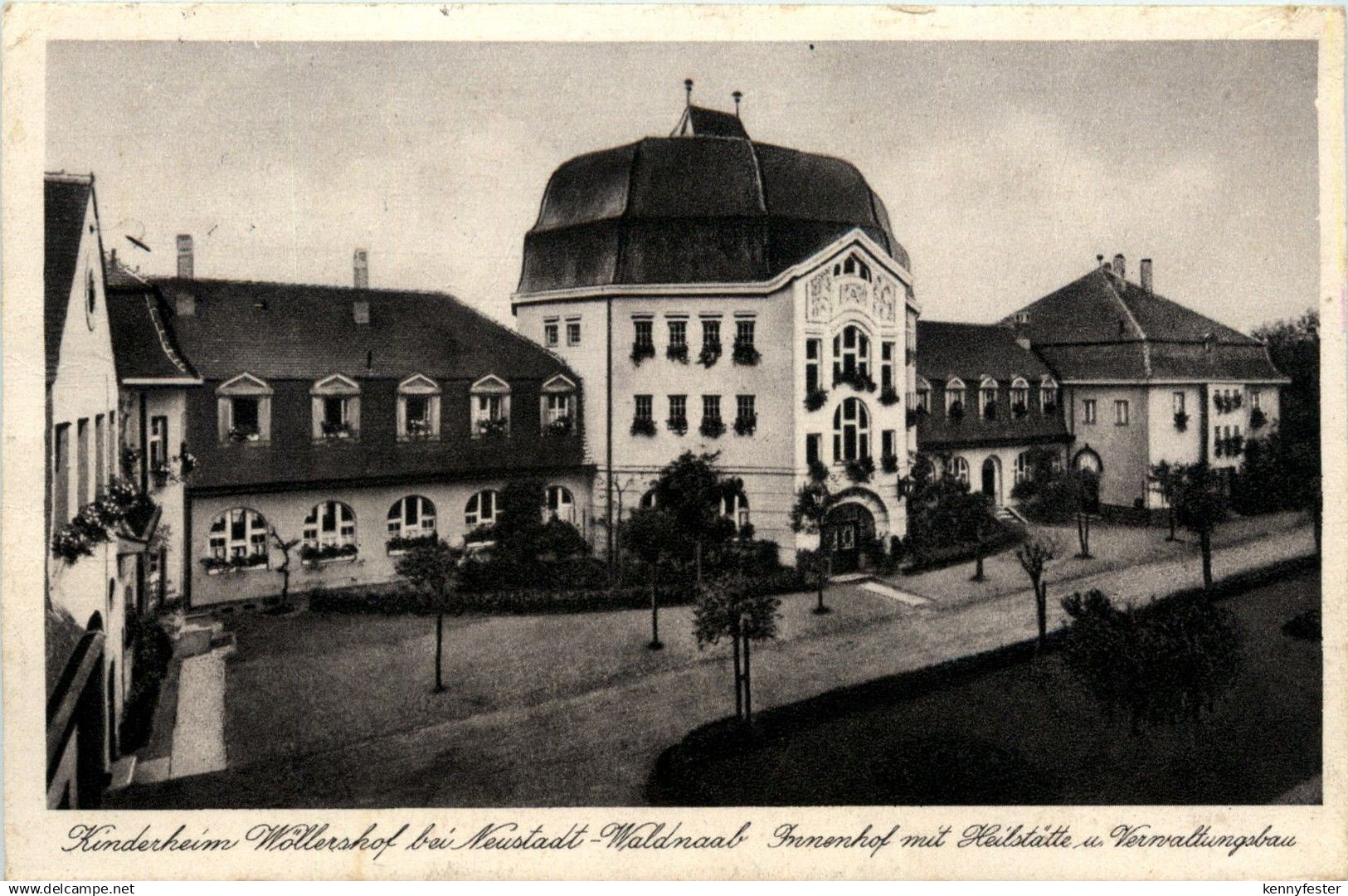 Kinderheim Wöllershof bei Neustadt a. Waldnaab, Innenhof Heilstätte