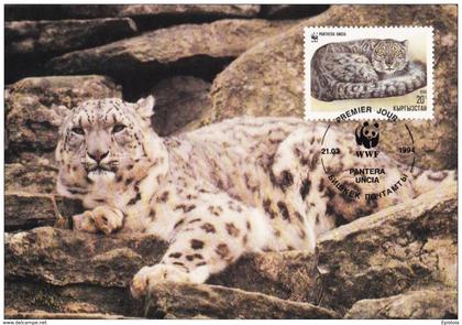 1994 - Kyrgyzstan Кыргызстан - Snow Leopard - Panthère des neiges WWF