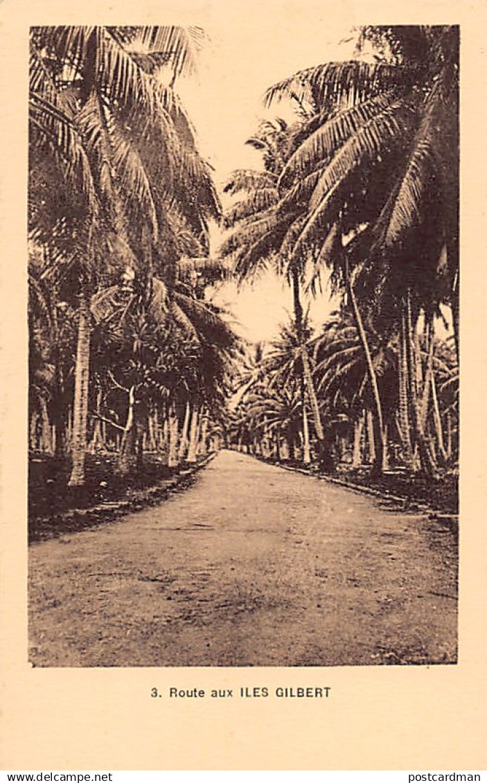 Kiribati - Gilbert Islands - A road - Publ. F. Chapeau 3