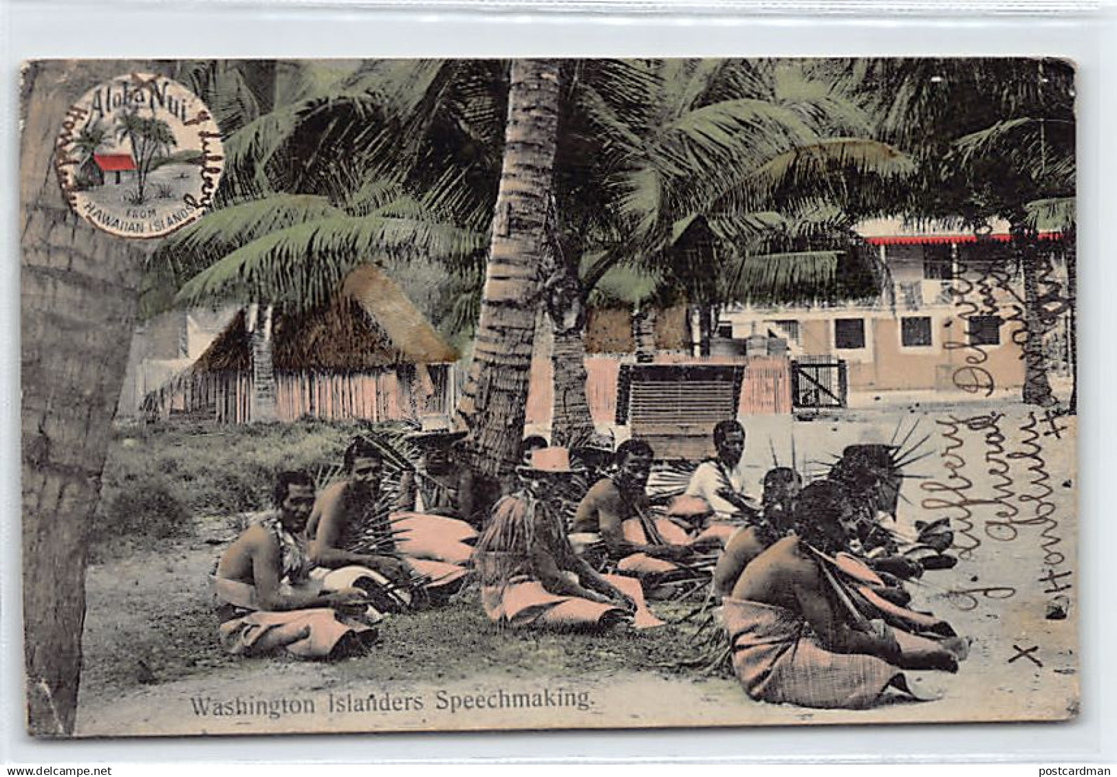 Kiribati - TERAINA - Washington Islanders speechmaking - Publ. Hawaii & South Seas Curio Co. 170.