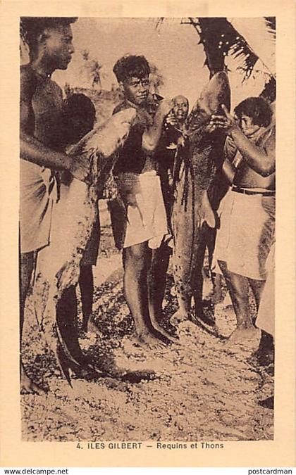 Kiribati - Gilbert Islands - Sharks and tuna fish - Publ. F. Chapeau 4