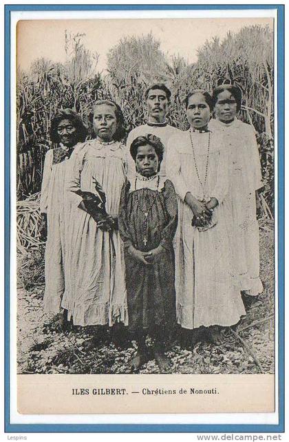 OCEANIE --  KIRIBATI --  Iles Gilbert -- Chrétiens de Nonouti