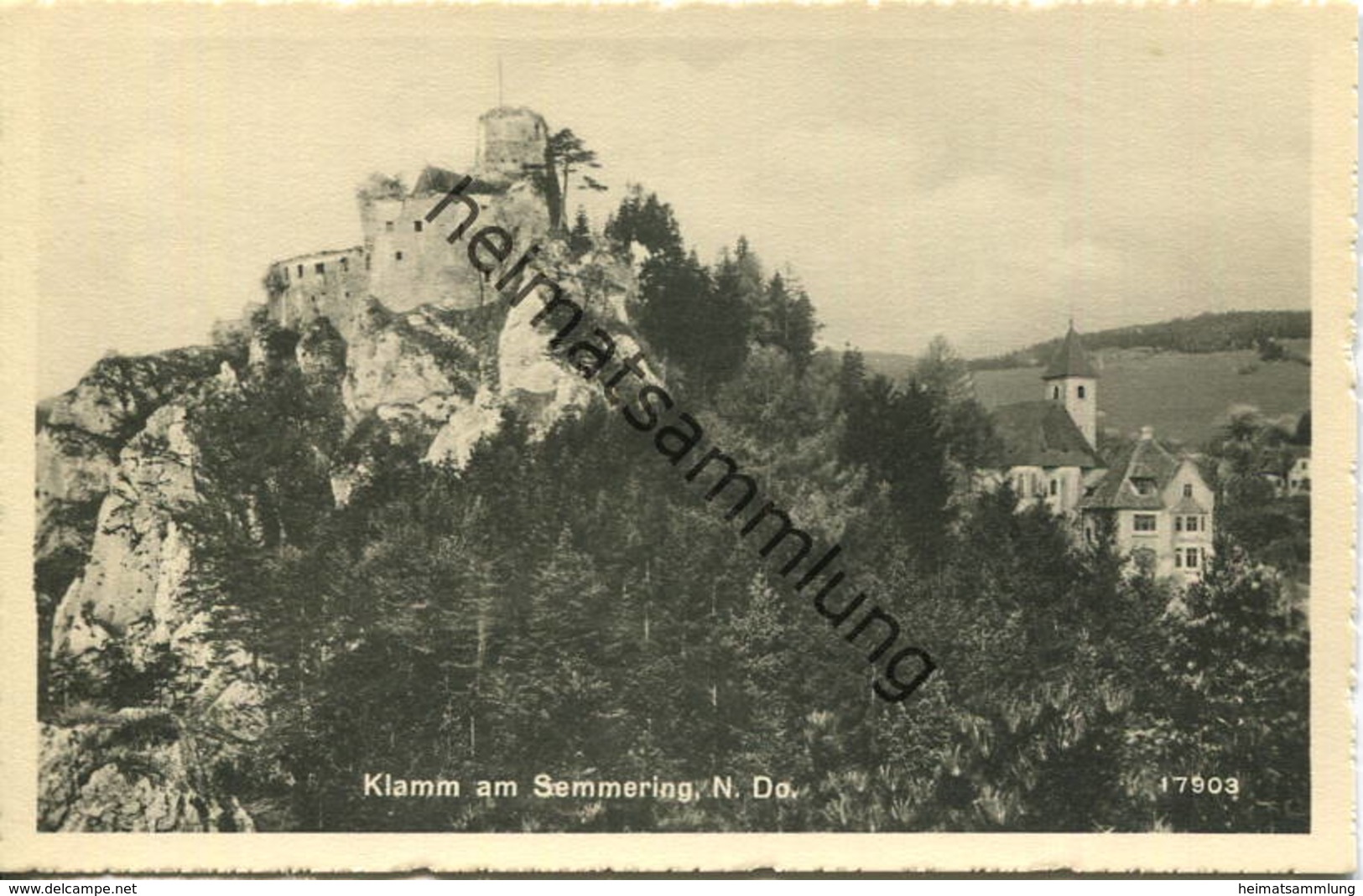 Klamm am Semmering - Foto-AK - Verlag P. Ledermann Wien 1942