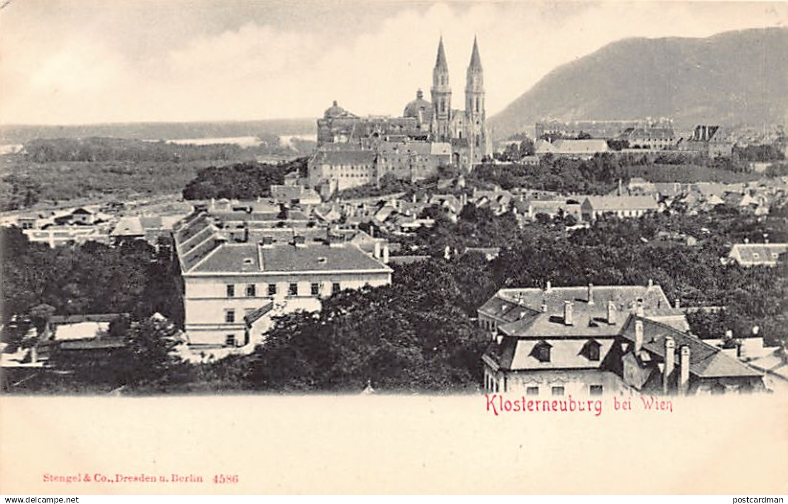 KLOSTERNEUBURG bei Wien (NÖ) Totalansicht - Verlag Stengel & Co. 4586