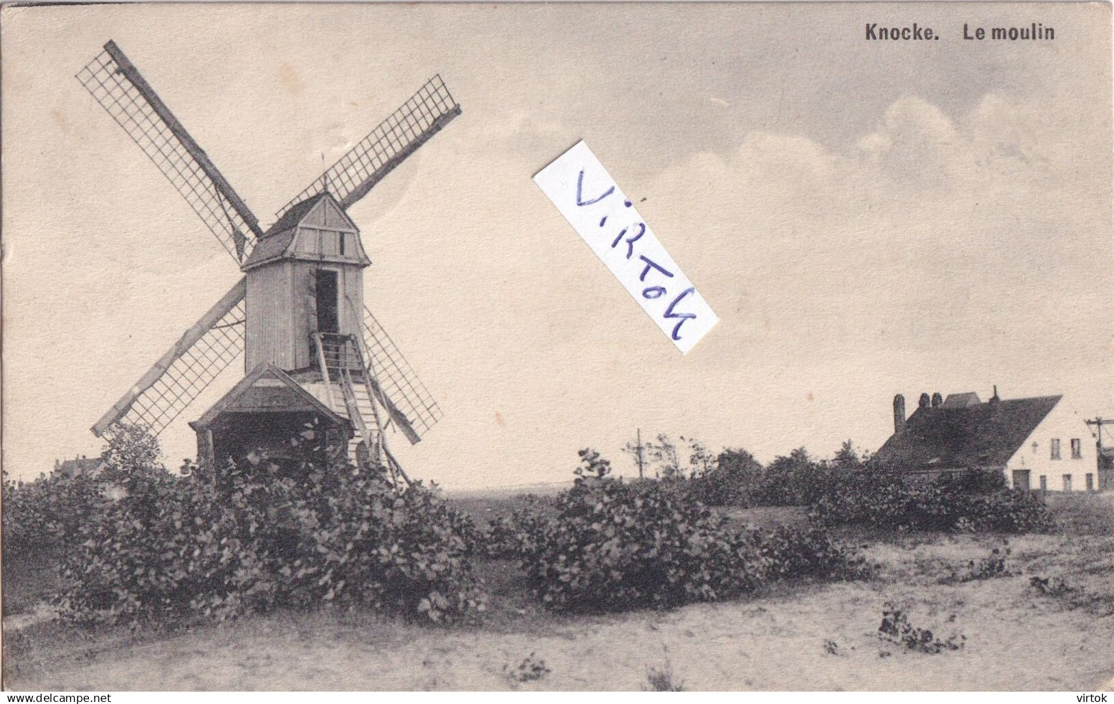 Knokke :   le moulin - windmolen   (  1911  )