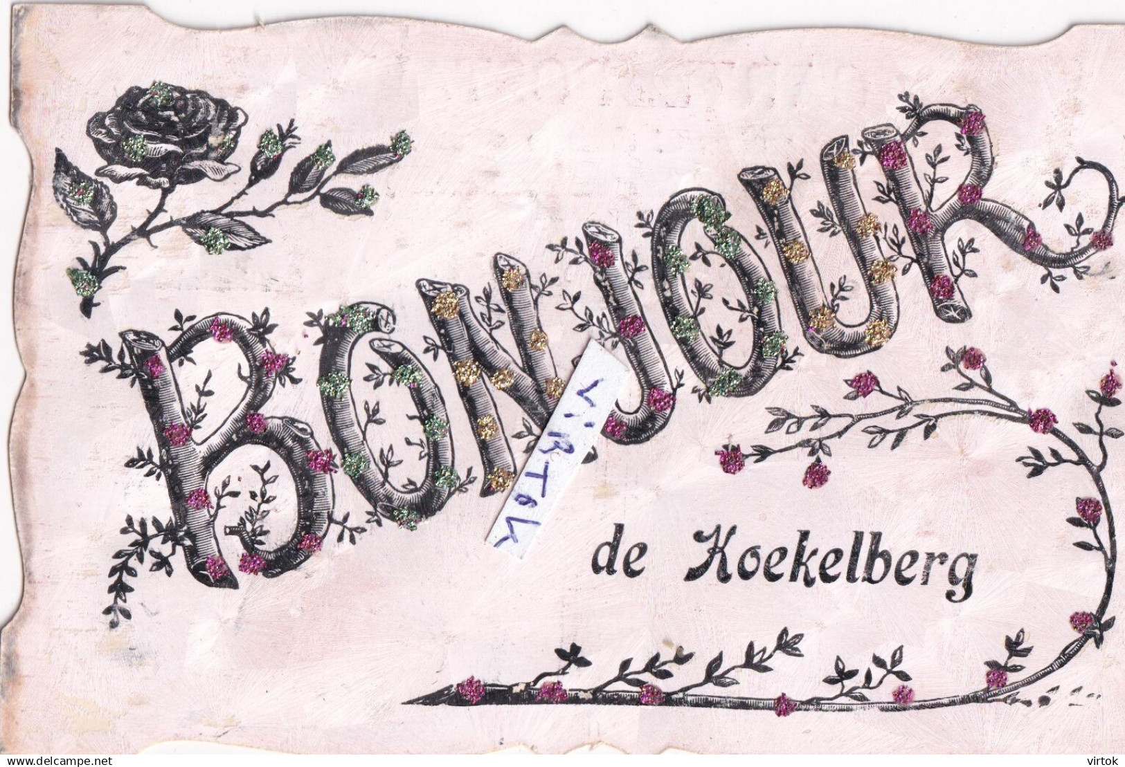 KOEKELBERG :   Bonjour   (  1907 avec timbre )