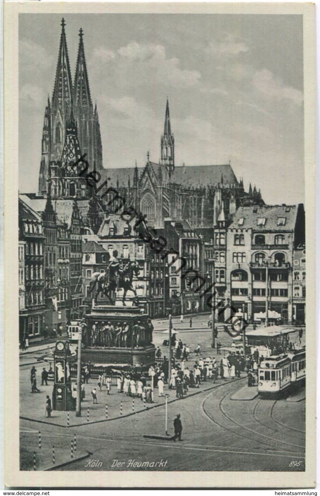 Köln - Heumarkt - Strassenbahn - Verlag Hoursch & Bechstedt Köln