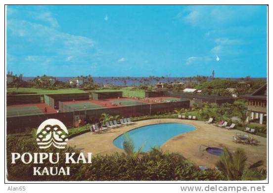 Koloa, Kauai HI Hawaii, Poipu Kai Resort Lodging, c1980s/90s Vintage Postcard