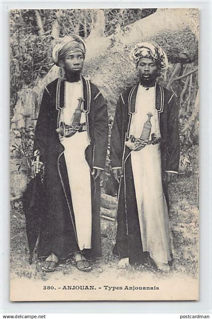 Comores - ANJOUAN - Types anjouanais - Ed. Messageries Maritimes (sans mention du nom de l'éditeur) 380