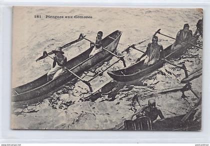 Pirogues aux Comores - Ed. Messageries Maritimes 181