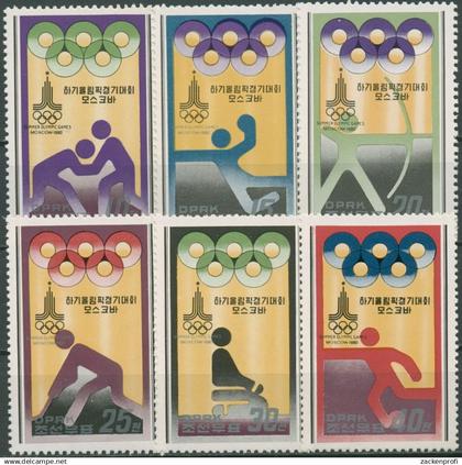 Korea (Nord) 1979 Olympia Sommerspiele'80 Moskau 1890/95 postfrisch