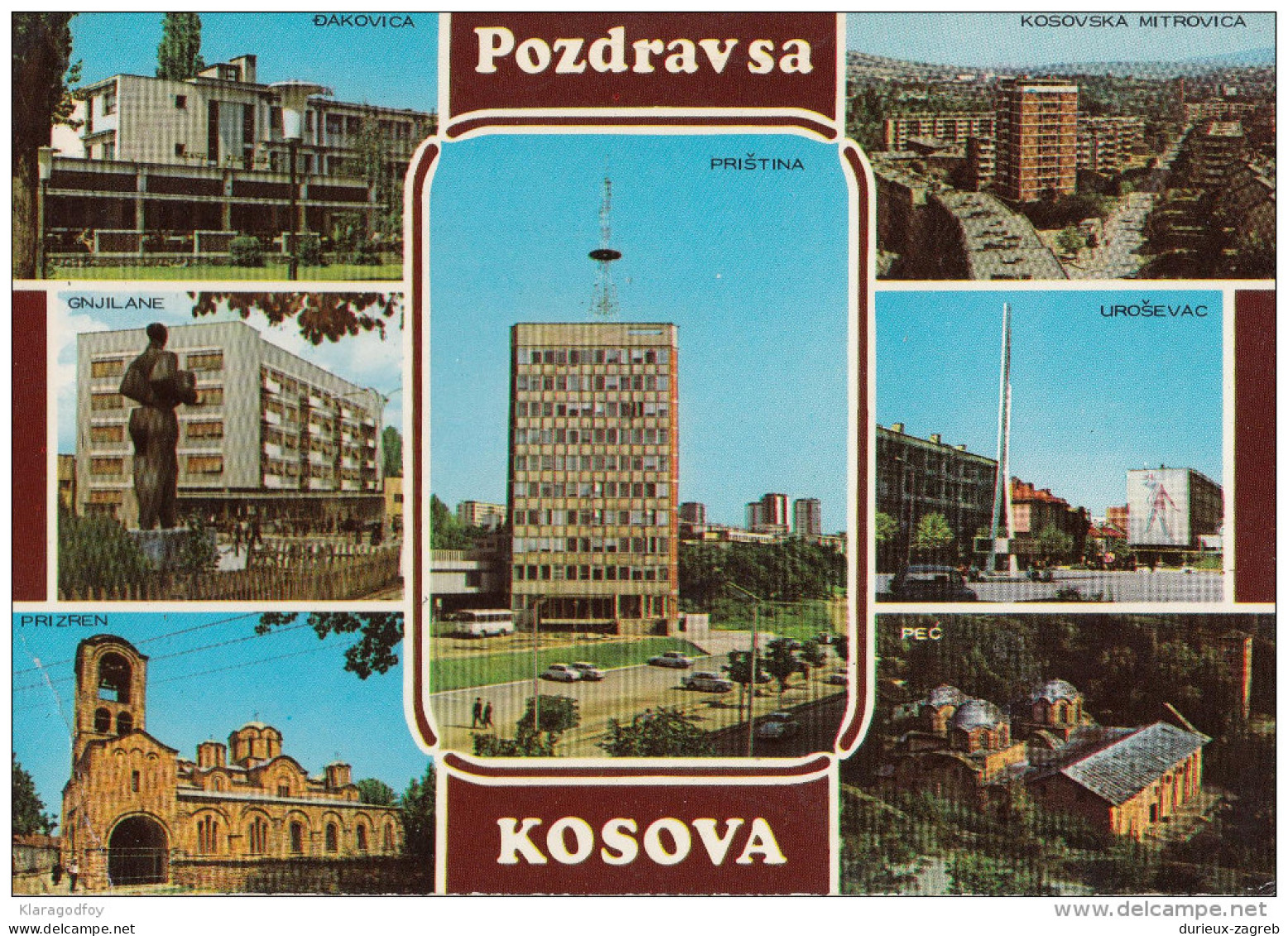 Kosovo old postcard travelled 1975 bb151026