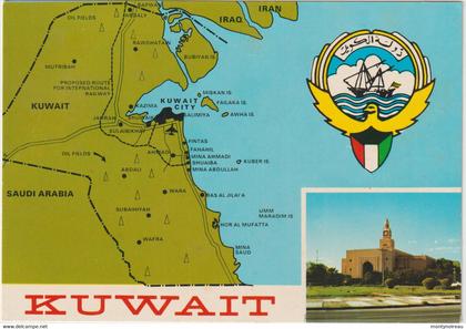 Asie : Koweit , Kuwait :  vues , carte  géographique