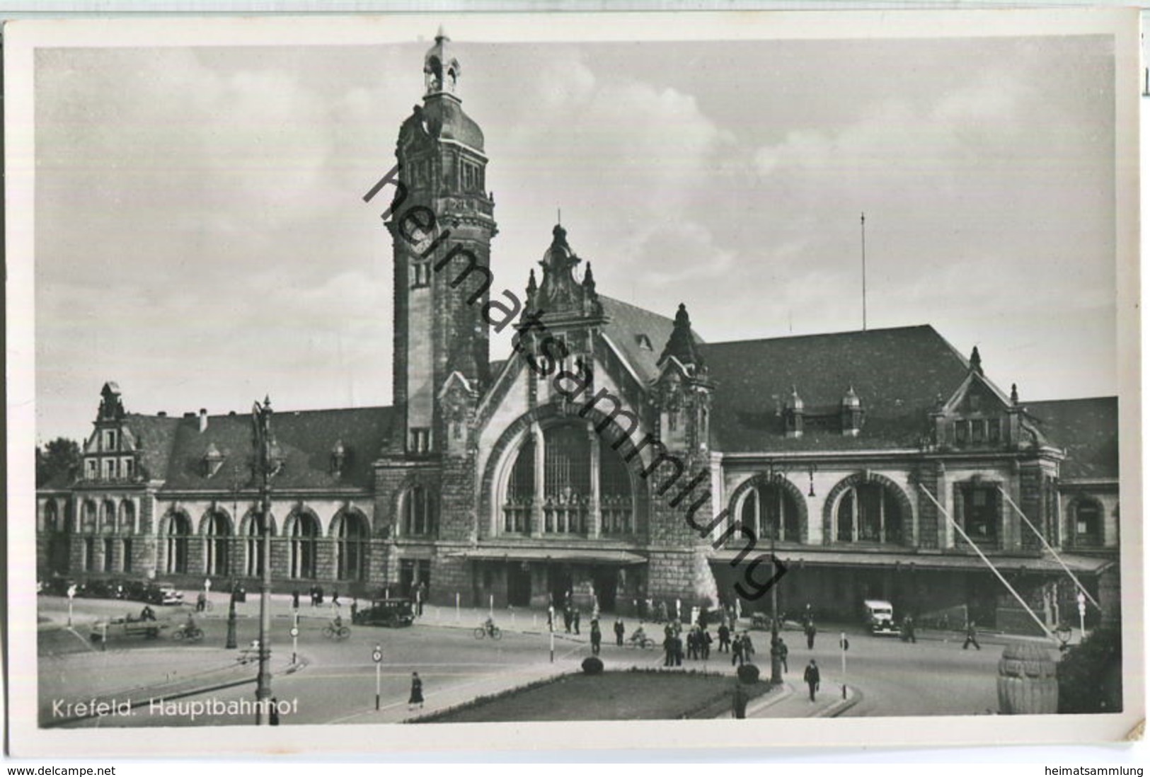 Krefeld - Hauptbahnhof - Foto-Ansichtskarte - Verlag Max Leisgen Krefeld