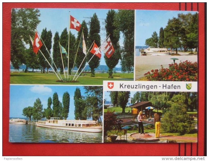 Kreuzlingen (TG) - Mehrbildkarte "Kreuzlingen - Hafen" / Minigolf