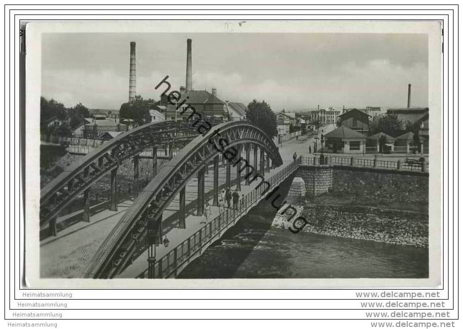 Kromeriz - Kremsier - Brücke - Fotokarte - Deutsche Dienstpost Böhmen-Mähren