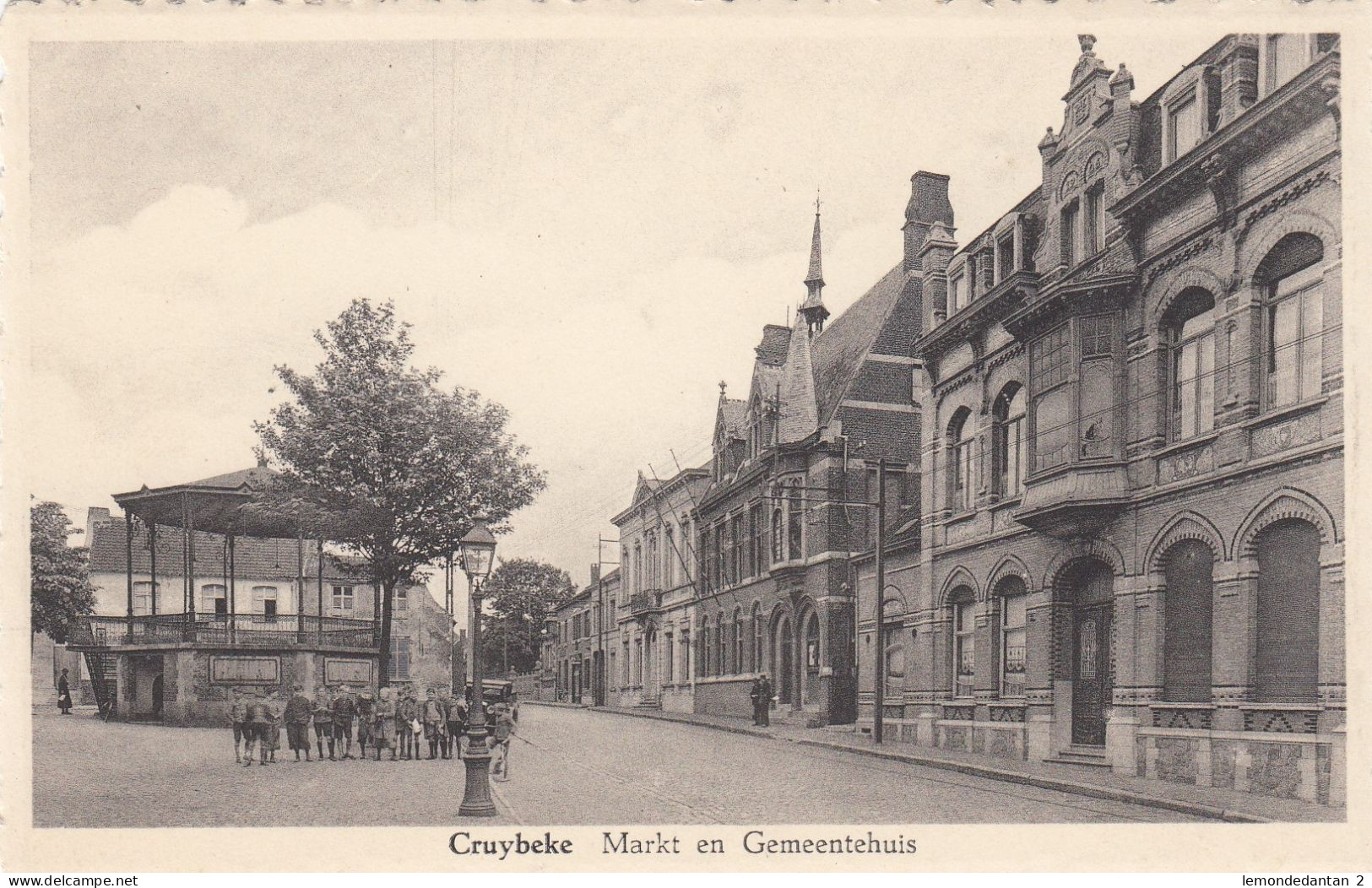 Kruibeke - Cruybeke - Markt en Gemeentehuis