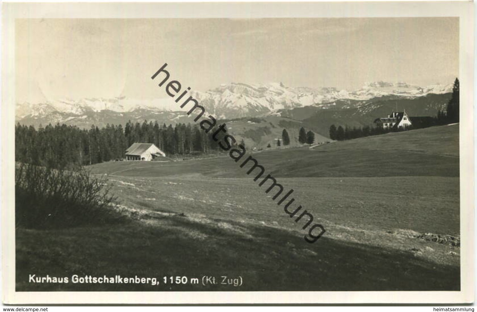 Kurhaus Gottschalkenberg - Foto-AK - Verlag E. Oettker Küsnacht u. Stäfa