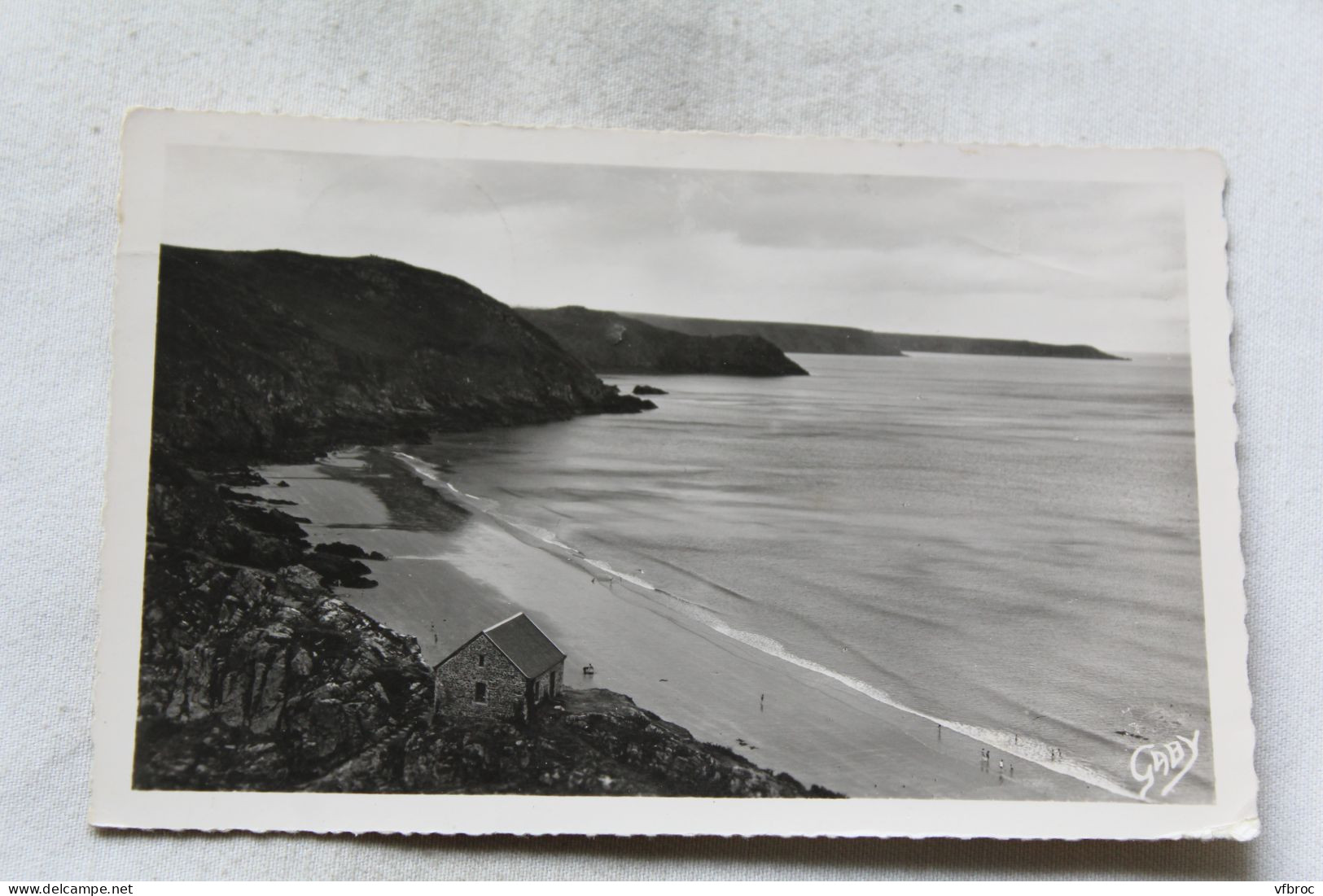 L50, Cpsm 1953, Plouha, plage Bonaparte, anse Cachat, Cotes d'Armor 22