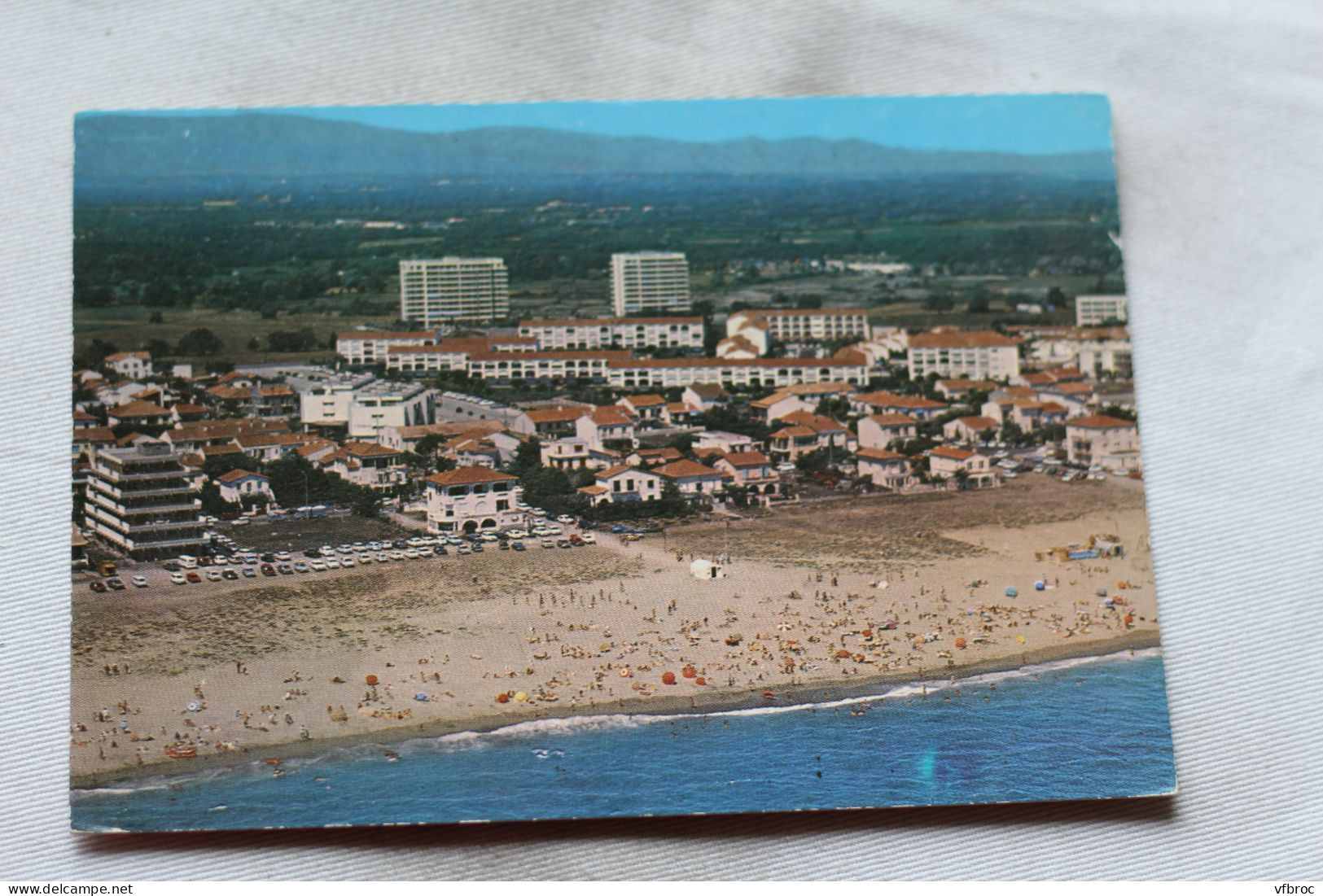 L719, Cpm, Argeles sur mer, vue générale aérienne, Pyrénées Orientales 66