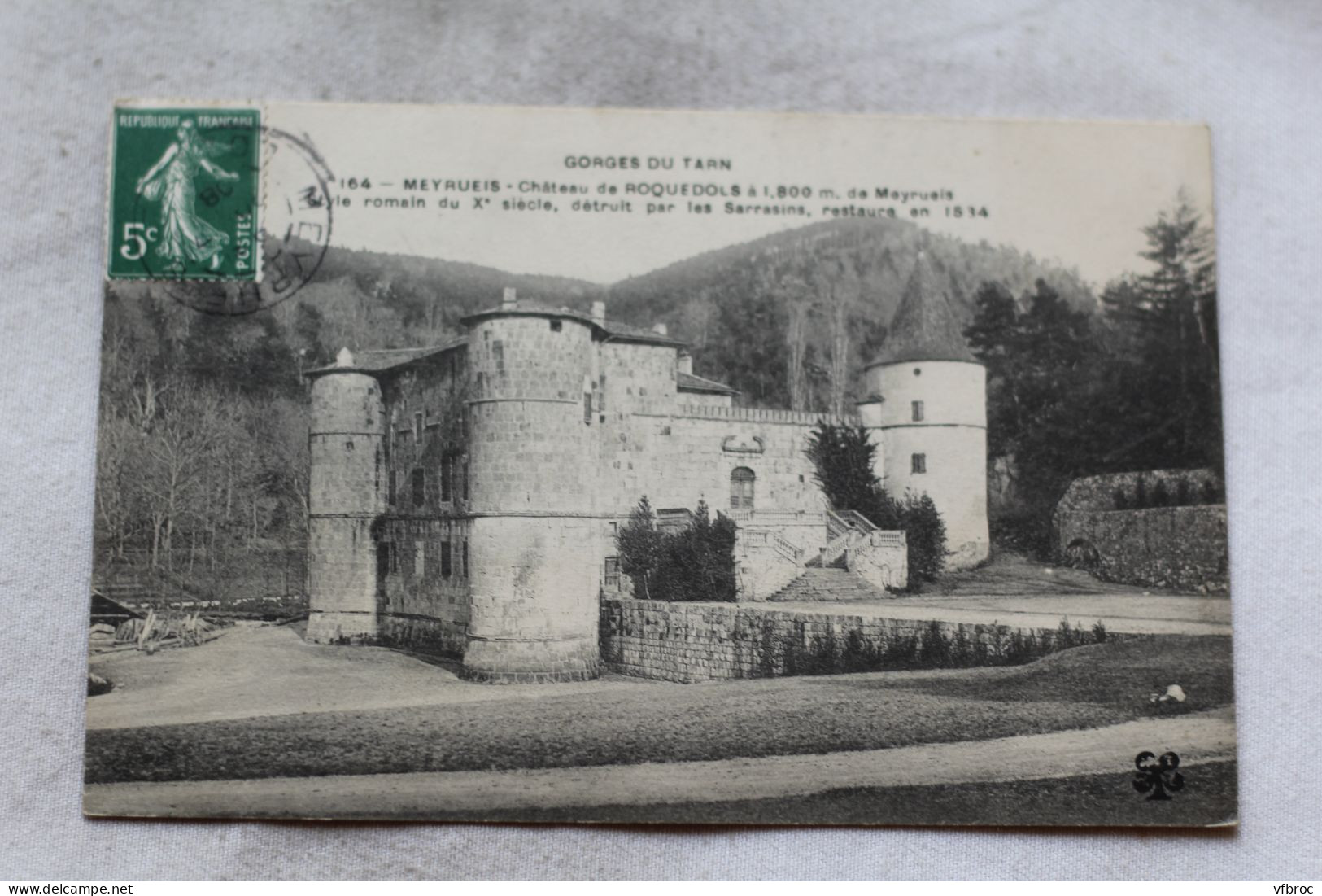 L893, Cpa 1908, Meyrueis, château de Roquedols, Lozère 48