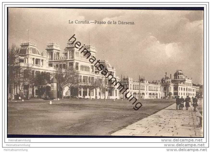 La Coruna - Paseo de la Darsena 20er Jahre