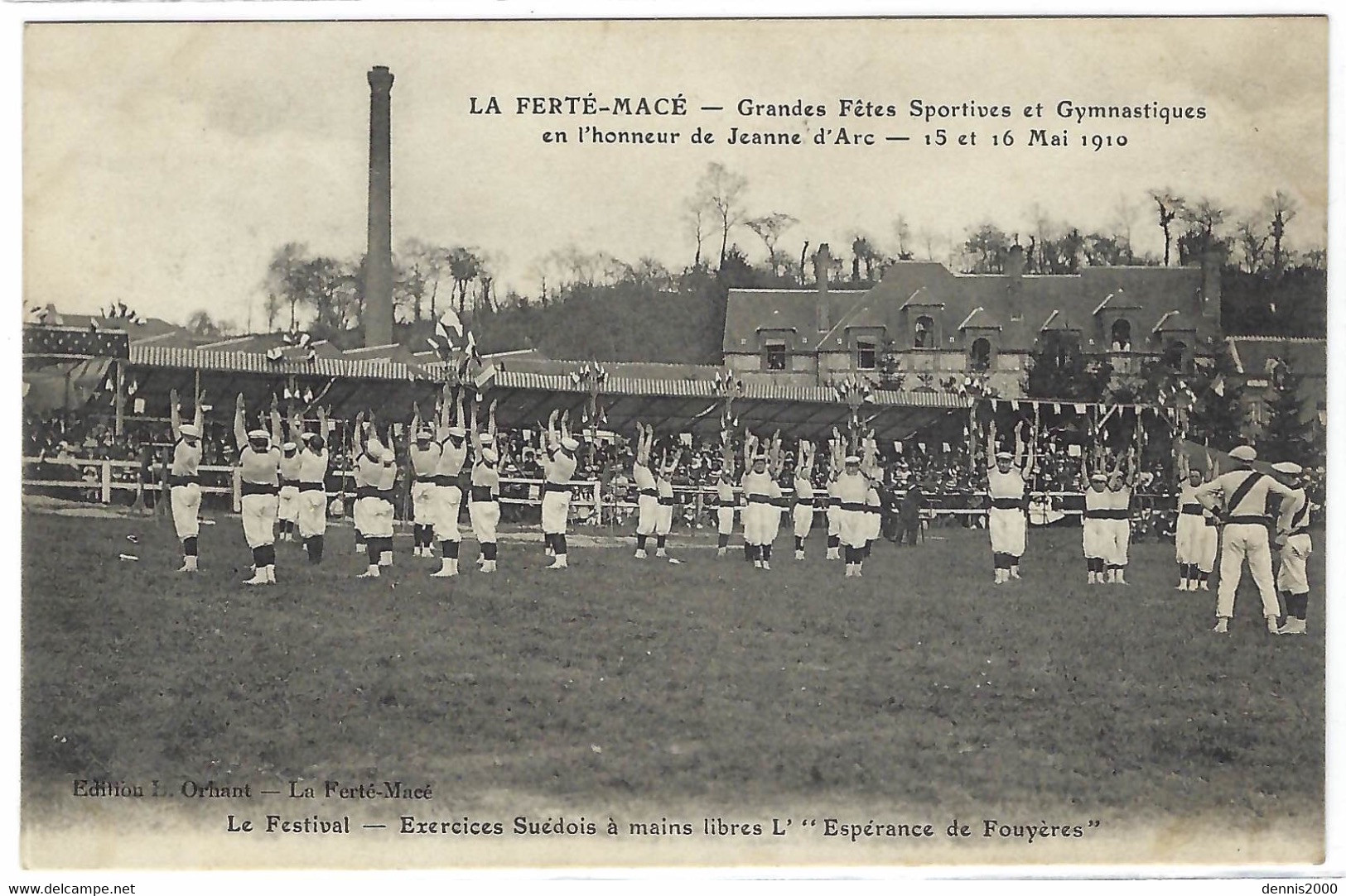 LA FERTE MACE (61) - Grandes Fêtes Sportives et Gymanstiques - Exercices Suédois à mains libres