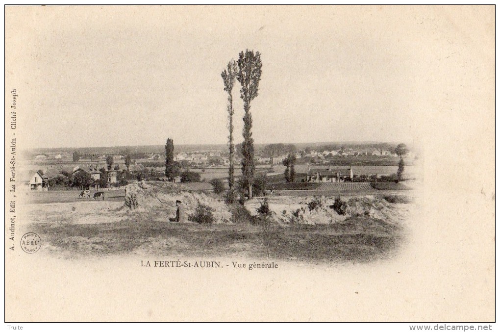 LA FERTE-SAINT-AUBIN VUE GENERALE ANIMEE CARTE PRECURSEUR