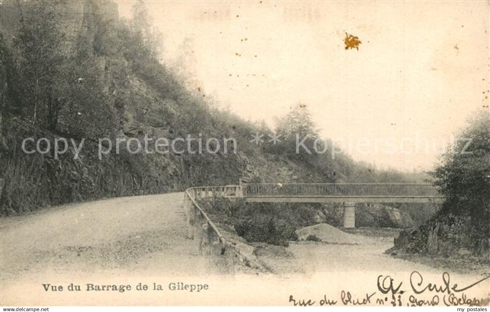 La Gileppe Vue du Barrage