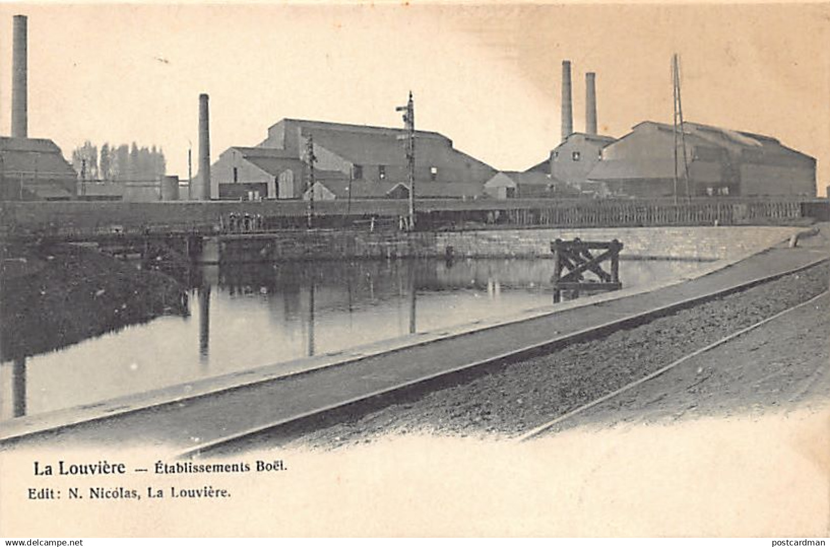 LA LOUVIÈRE (Hainaut) Établissements Boël