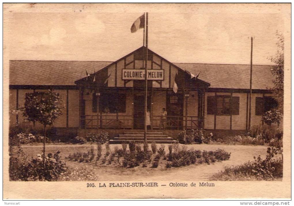 La Plaine-sur-Mer..animée..la Colonie de Melun