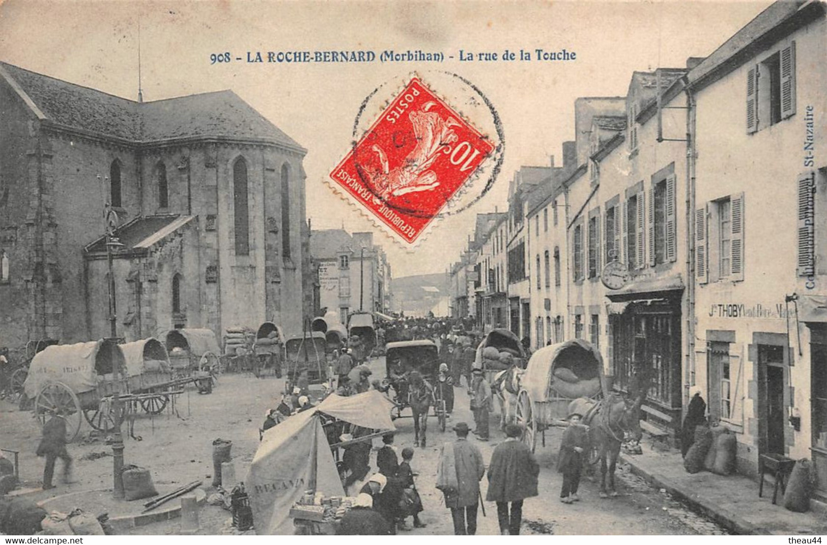 ¤¤  -   LA ROCHE-BERNARD   -  La Rue de la Touche   -  Marché    -   ¤¤