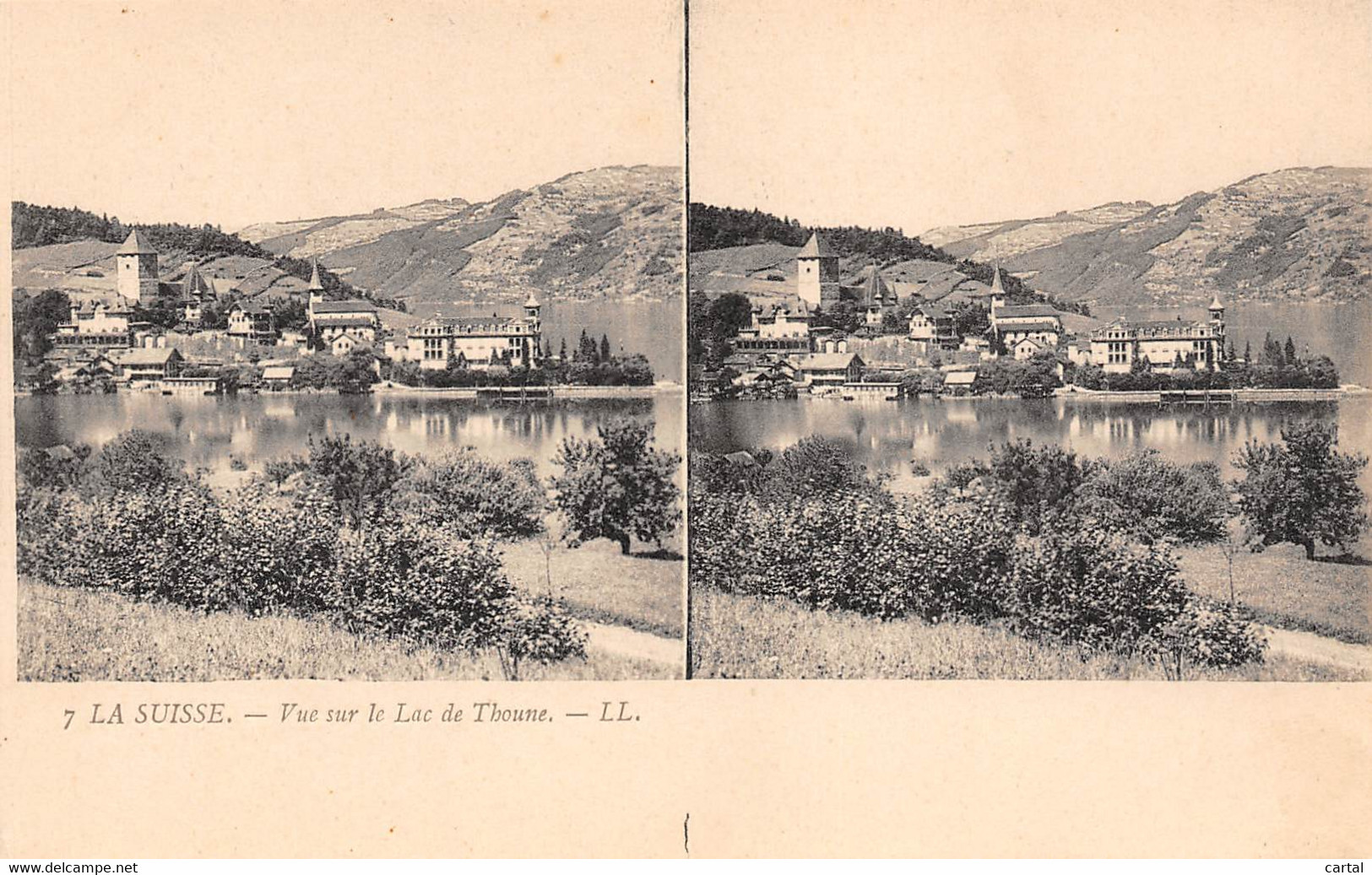 LA SUISSE - Vue sur le Lac de Thoune.