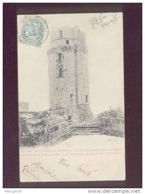 la tour ancien donjon du chateau fort montlhéry   belle carte